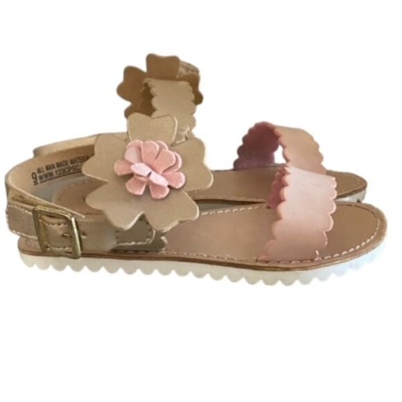 Maggie & Zoe Tan, Gold, White and Pink Sandal 9 - Picture 1 of 7